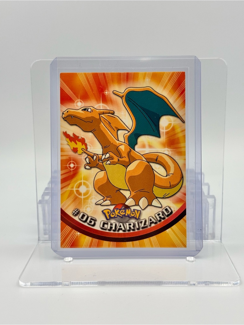 Pokemon Topps Charizard #06 TV Animated Edition 1998 Blue Label Vintage